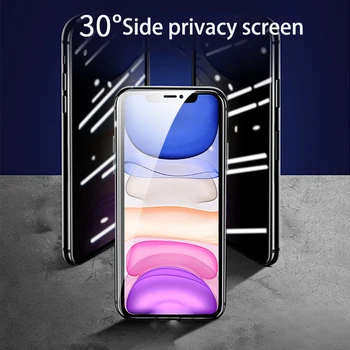 Pilnas draudimas Anti-Spy Screen Protector, iPhone 14 13 12 11 Pro Max Grūdintas Stiklas iPhone XS XR 7 8 PLIUS Grūdinto Stiklo Plėvelės