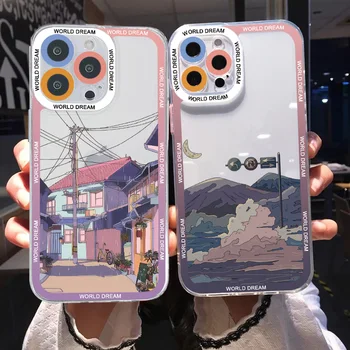Derliaus Kraštovaizdžio Japoniško Stiliaus Gatvės Scena Aiškiai Telefono 