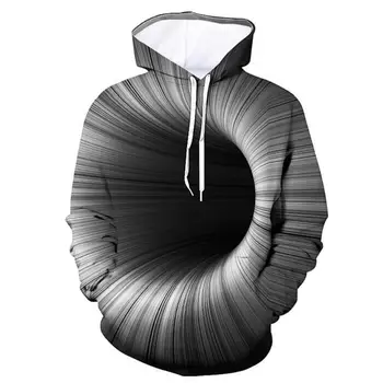 Megztinis Vyrų Karšto Pardavimo 3d Palaidinukė Europos Dydį Sukama Spausdinti ilgomis Rankovėmis Hoodie Sportinę aprangą
