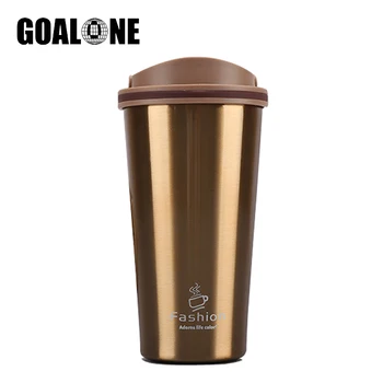 GOALONE 500ml Kelionės Kavos Puodelis Nerūdijančio Plieno Termosas Nešiojamosios Vakuuminės Kolbos Izoliuoti Vandens Butelis BPA Free Maisto Thermo