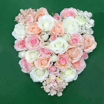 Dirbtinio Šilko Gėlių Vestuvių Dekoro Hydrangea Bijūnai, Rožių Širdies dizaino Vestuvinė Arka Aikštėje Pavilion Kampai Dekoratyvinis Flore