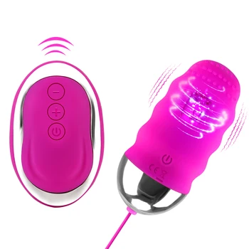 10 Dažnio Šokinėja Kiaušinių USB Įkrovimo G-spot Klitorio Stimuliatorius Vibruojantis Kiaušinis Sekso Žaislai Moterims Makšties Masažas Nuotolinio Valdymo