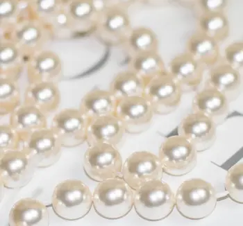 30pcs/daug 3-10mm baltas apvalus crystal pearl siūti pearl 