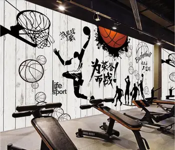 Pasirinktinius nuotraukų 3d tapetai Fitneso sporto krepšinio fone, namų dekoro kambarį 3d sienų freskomis tapetai, sienų ir 3 d