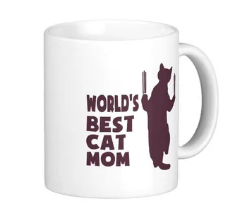 Geriausi pasaulyje Katė Mama Violetinė Klasikinis Baltos Kavos Puodeliai, Arbatos Puodelis Pritaikyti Dovana LVSURE Keramikos Puodelis Kelionės Kavos Puodeliai
