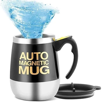 Kūrybos 304 nerūdijančio plieno, automatinių maišant magnetine puodelio kavos, pieno maišant taurės kombaino smart kombaino termosas puodelio