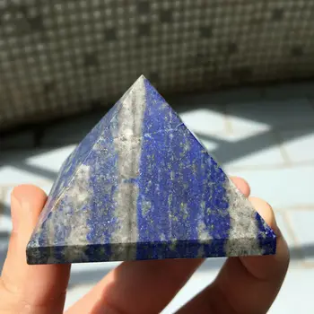 AAA Viršuje Gamtos lazuritas piramidės kristalų čakros kvarco lazdelė taško gydymo