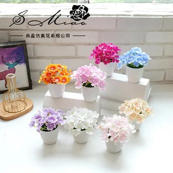 Dirbtinis Modeliavimas Šilko Gėlių Bonsai Mažas Hydrangea Gėlių Vazoninių Augalų Kraštovaizdžio Home Office 