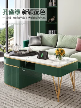 Prabangaus marmuro kungfu arbatos stalo, gyvenamasis kambarys, paprasta arbata nustatyti, vientisas modernių namų Šiaurės europos arbatos lentelės