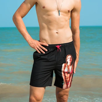 WT18 2022 naujas vasaros juoda sexy vyrų paplūdimio šortai plaukimo naršyti maudymosi plaukti liemens kelnės bikini, maudymosi kostiumėliai vyrų sporto šortai