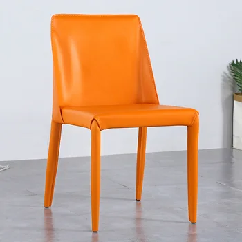 Viešbučio valgomojo kėdės sėdynės odinės kėdės šiuolaikinės paprastos valgomojo kėdės makiažo kėdė Šiaurės atgal kėdė prabangių namų kėdė
