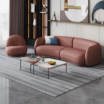 Technologijos audinys atsparus vandeniui mažas butas butas lengva rūpintis sofa Šiaurės paprasta modernios šviesos prabangus grožio salonas
