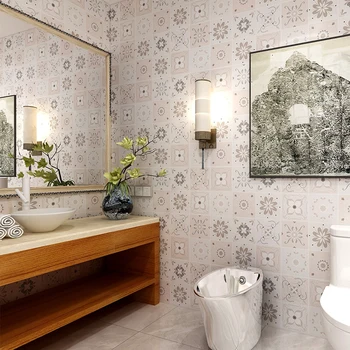 Nauja stiliaus vonios kambarys vandeniui lipdukas lipnios tapetai, virtuvė naftos-įrodymas sutirštės tualetas, vonios kambarys, mozaikos plytelių