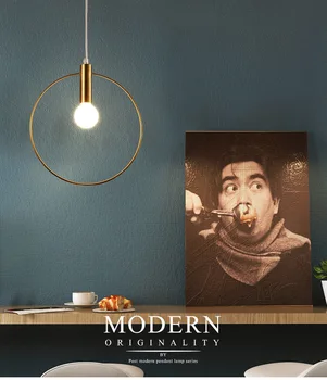 Šiaurės modernaus stiliaus stiklo kamuolys aukso geležies eglute filialas pakabukas šviesos lempos kambarį restoranas miegamajame kabo apšvietimas