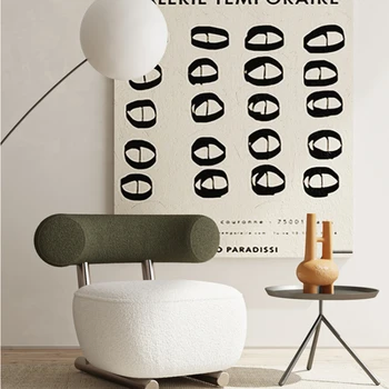 -Vietė Sofa-Lova, Kėdės Kambarį Ramioje Stiliaus Tingus Laisvalaikio Kėdė Derybų Šviesos Prabangių Dizainerio Modelį Šiuolaikinės Ėriukų Vilna